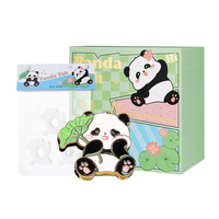 Broches personnalisées en émail rigide ou souple, motif animal panda, en alliage, pour vêtements, vente en gros, épingles de revers mignonnes en métal, broches personnalisées en émail