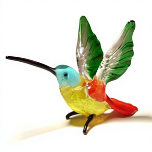 Tiny Glass World Adorno de Cristal de Cisne Natural Hecho a Mano de Vidrio de Borosilicato Alto Soplado, Figura Temática de Animal para Cúpula de Navidad y Hogar - Product Image 1