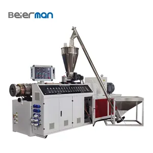 16mm-100mm Two Cavity Double Output PVC UPVC CPVC Plastic Pipe/ Conduit Twin Screw Extrusion Line PVC Pipe Production Line
