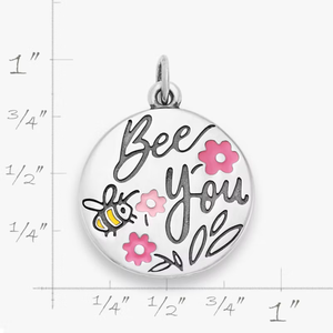 Dijes de Esmalte DIY de Plata de Ley 925 con la Frase "Bee You", Colgantes Motivacionales Personalizados <span class=keywords><strong>para</strong></span> Mujeres y Niñas - Product Image 5