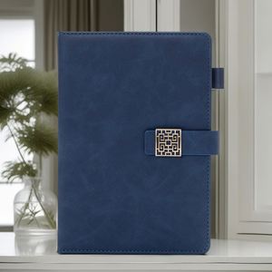 Promotional Personalised <b>A5</b> Leather <b>Notebook</b> Custom Hardcover with Magnetic Buckle Business Logo Printing - Product Image 1