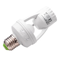 Soporte de lámpara con Sensor infrarrojo, AC100-240V, E27, Pir