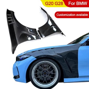 Parafango Anteriore in Fibra di Carbonio Nero Personalizzato BENSNEES per BMW Serie 3 G20 G28 330i M340i Lci 2019-2023 Upgrade - Product Image 1