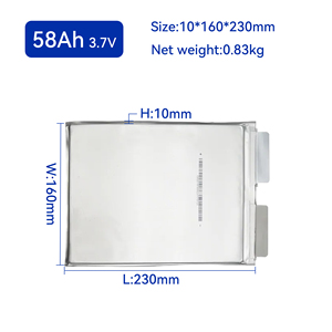 เซลล์ NMC ความหนาแน่นพลังงานสูง 3.7V 58Ah 1500 รอบการใช้งาน (-20C ถึง 60C) โดย Farasis สำหรับยานยนต์ไฟฟ้าและการจัดเก็บพลังงาน - Product Image 4