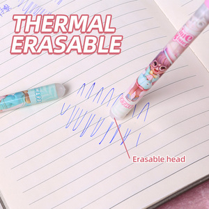 Stylos de gel effaçables de dessin animé créatif 0.5mm <span class=keywords><strong>stylo</strong></span> rouleau fonction d'essuyage beaux étudiants de conception d'anime - Product Image 6