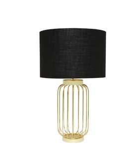 Lampe à bulbe en verre E26 E27 avec abat-jour noir en forme de tambour pour hôtel - Product Image 3