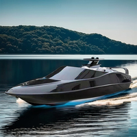Bateau à moteur en fibre de verre à grande vitesse avec moteur intérieur Petit Yacht de sport en aluminium de 4m Offre Spéciale Factory Direct