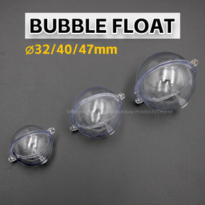 Flotador de Pesca Transparente en Forma de Bola de 32mm/40mm/47mm, Ideal para Cebo Flotante - Product Image 1