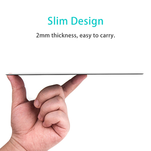 Alfombrilla de ratón de metal y aluminio con logotipo, alfombrilla de ratón fina, suave y dura, resistente al agua de doble cara, Control rápido y preciso para la Oficina y el hogar - Product Image 3