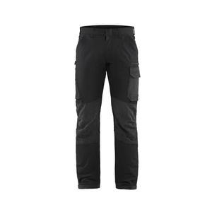 BLAKLADER - 142216459998D92 4-way-<b>stretch</b> Service <b>trousers</b> <b>Black</b>/Dark grey - EAN 7330509735435 WORK <b>TROUSERS</b> CARGO WORK <b>TROUSERS</b> - Product Image 1