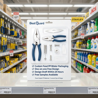 Custom Blister Pack for Needle Nose Pliers Transparent Vacuum Form Plastic Blister Retail Display Package