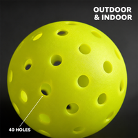 Balles de pickleball durables à 40 trous, norme USAPA, rotation X 4O, en plastique LDPE, pour sport en extérieur, vente en gros usine