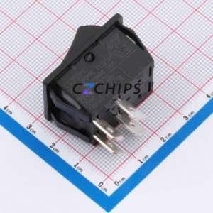 C1350ALAAF Rocker Switch Switch ( Rocker Color: Black )( Rated Voltage (AC): 24V )( Rated Voltage (DC): 250V ) - Product Image 2