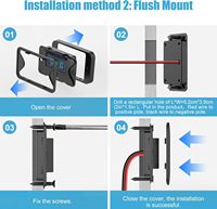 Prise murale USB 78W 4 ports 12V, double PD 36W et double QC3.0 18W, chargeur léger à montage en surface
