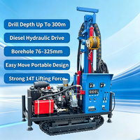 Foreuse de puits d'eau professionnelle 300m, machine de forage de puits d'eau, machine de forage de trous d'eau à vendre, livraison rapide