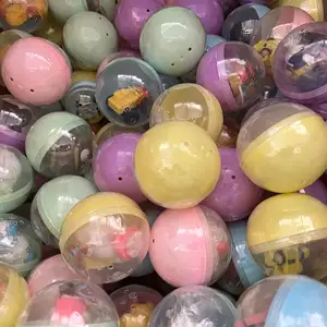 50g Wholesale plastic capsule toys big size 75*75mm surprised doll capsule egg toy for gashapon machine prized toy kids gifts