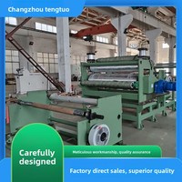 Laminateur à sec double station Tengtuo Machinery TT-SFH2000 avec enrouleur inversé, excellente adaptabilité, pour usage en menuiserie, fabriqué en Chine