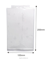 Porte-cartes PVC transparent pour carte d'identité professionnelle et certificat de vaccination, format A7