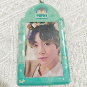 Korean Style PVC Custom <b>Personalized</b> <b>Keychain</b> Card Holder for Photos & Credit Cards - Product Image 1