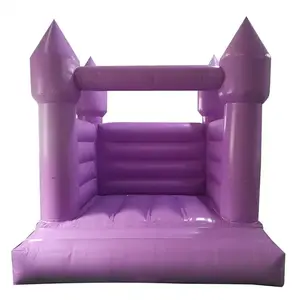 बैंगनी pvc inflatable jpvc/कूद बिस्तर/बाउंसर हाउस