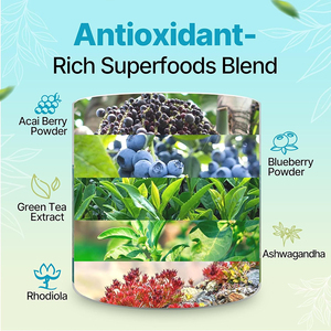 Bioflex Tùy chỉnh công thức tự nhiên 2000mg urolithin một loại bột bổ sung với siêu thực phẩm chống oxy hóa Prebiotic và hỗn hợp thích nghi - Product Image 2