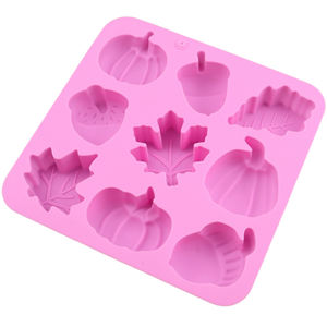 แม่พิมพ์ซิลิโคนรูปฟักทอง 9 หลุม แบบใหม่ สำหรับทำเค้ก สบู่ เรซิ่น เทียน ทำเองที่บ้าน ใช้ซ้ำได้ - Product Image 6