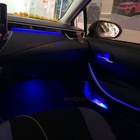 Pour Toyota Corolla/Levin 2019+ : Bande de garniture de finition en fibre de carbone pour éclairage d'ambiance intérieur de voiture