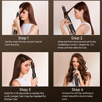 Nouvel ensemble de sèche-cheveux multifonctionnel 7-en-1 avec diffuseur en plastique interchangeable pour coiffure, pour cheveux lisses et bouclés