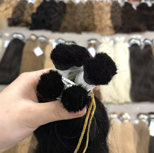 Extension Capelli Vergini Vietnamiti Senza Colla, Onda <span class=keywords><strong>Naturale</strong></span>, Doppia Trama a Macchina, Senza Grovigli e Senza Caduta, Colore <span class=keywords><strong>Naturale</strong></span>, Tintabili - Product Image 2