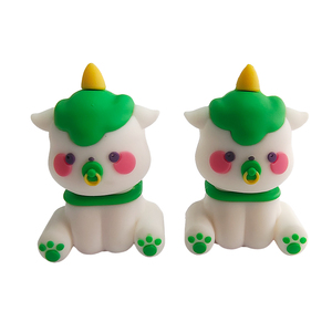 Kawaii Pacifier Unicorn Animal PVC Figurine Cute Cartoon Mini Figure Desktop <b>Ornament</b> <b>Car</b> Dashboard Decor Doll - Product Image 1