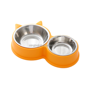 Comedero Doble Portátil para Perros y Gatos de Acero Inoxidable, Ecológico, Impermeable y con Base Antideslizante - Product Image 2