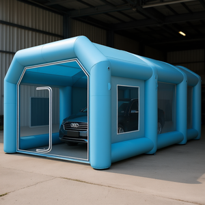 Cabina di Verniciatura Auto Portatile 39x16.4x13ft, Tenda Gonfiabile con Sistema di Filtraggio per Verniciatura e Parcheggio Auto - Product Image 2