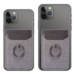 用于三星A50 A70 A51 <span class=keywords><strong>A71</strong></span> A80 Note 20 10 9 8 Plus iPhone 12 Pro Max 360环形盖的布料信用卡夹口袋贴纸 - Product Image 5