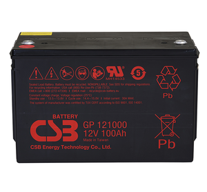 CSBバッテリー<span class=keywords><strong>GP</strong></span> 121000 12V 100Ah DC電源パネルVRLAバッテリー100Ah充電式メンテナンスフリー密封鉛酸CSBバッテリー - Product Image 6