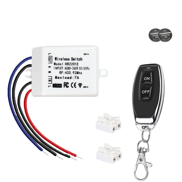 433Mhz Universal Wireless Remote Control Switch AC110V 220V 1CH Relay Module Receiver and Transmitter For Light Home appliance
