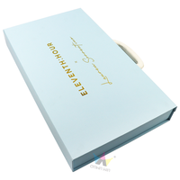 Tragbare Starre Karton-Minikoffer-Box mit Individuellem Logodruck und Griff für Wimpernaufbewahrung und Geschenkverpackung
