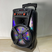Haut-parleur d'extérieur portable à chariot CH-83W avec éclairage LED de couleur adapté au système de cinéma à domicile