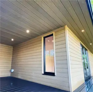 Facade Design Natural 3D Wall Boards Modern Design External Building Cladding Waterproof WPC Wall Panel