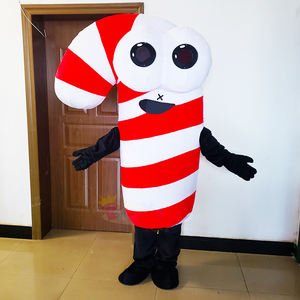 ชุดมาสคอตลายแท่งลูกกวาดสีแดงขาว ตาโต แบบการ์ตูน ชุดเดินเล่นสำหรับงานคริสต์<span class=keywords><strong>ม</strong></span>าส <span class=keywords><strong>ง</strong></span>านคาร์นิวัล <span class=keywords><strong>ง</strong></span>านปาร์ตี้ โปรโ<span class=keywords><strong>ม</strong></span>ชั่นแบรนด์ - Product Image 3