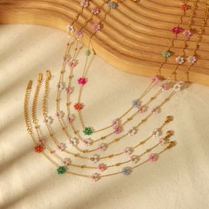 Conjunto de joyería de acero inoxidable chapado en oro de 13 mm con diseño de trébol, collar, pendientes y pulsera. Ideal como - Product Image 1