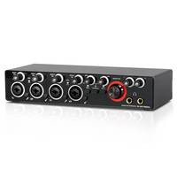 Console de mixage DJ 4 canaux 24bit 192 Khz Carte son d'enregistrement pour studio de podcasting Instrument de musique Alimentation USB/T-YPEC