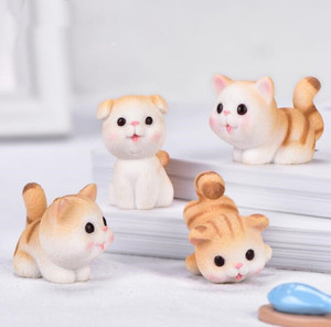 Produttore artigianato in resina miniature fai da te gatti carini Design in cartone di <span class=keywords><strong>moda</strong></span> decorazione per la casa ornamenti artigianali in resina fai da te - Product Image 4