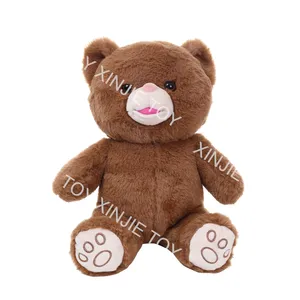 Teddy Bear Stuffed Animal Plush Toy Cute Bear Rag Doll Brown Sitting Teddy Bear Plush Toy