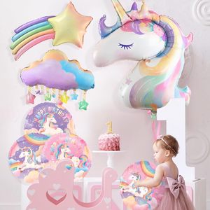 Kit de décoration de ballons d'<span class=keywords><strong>anniversaire</strong></span> sur le <span class=keywords><strong>thème</strong></span> de la licorne, comprend des ballons de licorne pour les fournitures de fête d'<span class=keywords><strong>anniversaire</strong></span> sur le <span class=keywords><strong>thème</strong></span> de la licorne - Product Image 5