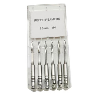 Peeso <b>Reamers</b> 28mm #4 Root Canal Expanders Dental Drill Accessories - Product Image 1