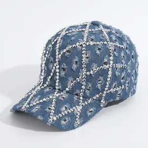 Nuovo Cappello Retrò con Motivo Chevron Dritto Decorato con Diamanti, Tesa Larga, Stile Semplice e Casual - Product Image 3