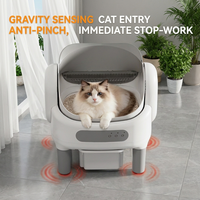 Litière pour chat en gros, bac à litière autonettoyant, toilette pour chat anti-pincement, bac à litière intelligent pour ménages multi-chats
