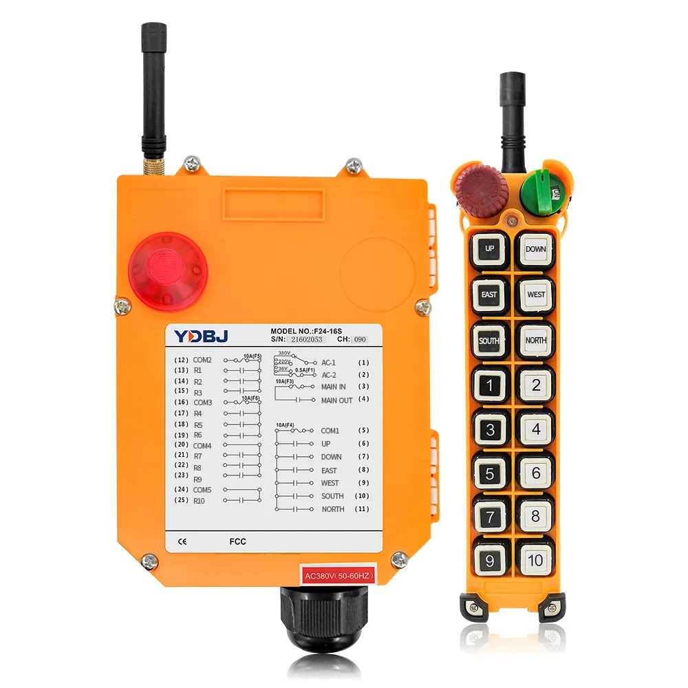 Telecomando industriale della gru su ordinazione senza fili F21-16S funzione della gru telecomandata della gru mobile senza fili impermeabile