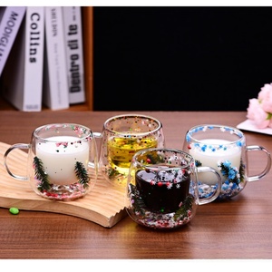 Ly thủy tinh hai lớp chống nóng, ly thủy tinh borosilicate cao cấp, ly uống sữa cà phê ăn sáng, ly uống nước - Product Image 2