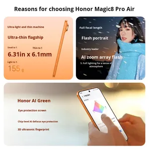 Nouveauté <span class=keywords><strong>HONOR</strong></span> Magic8 Pro Air avec écran de 6,31 pouces, processeur Dimensity 9500, batterie de 5000 mAh, triple appareil photo, focale complète - Product Image 6